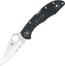 Spyderco Delica 4 Black FRN C11PSBK Folding Knife - Combo