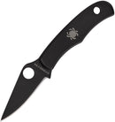 Spyderco Bug Black C133BKP Micro-Sized Slipjoint Folding Knife 1.26in Steel Blade