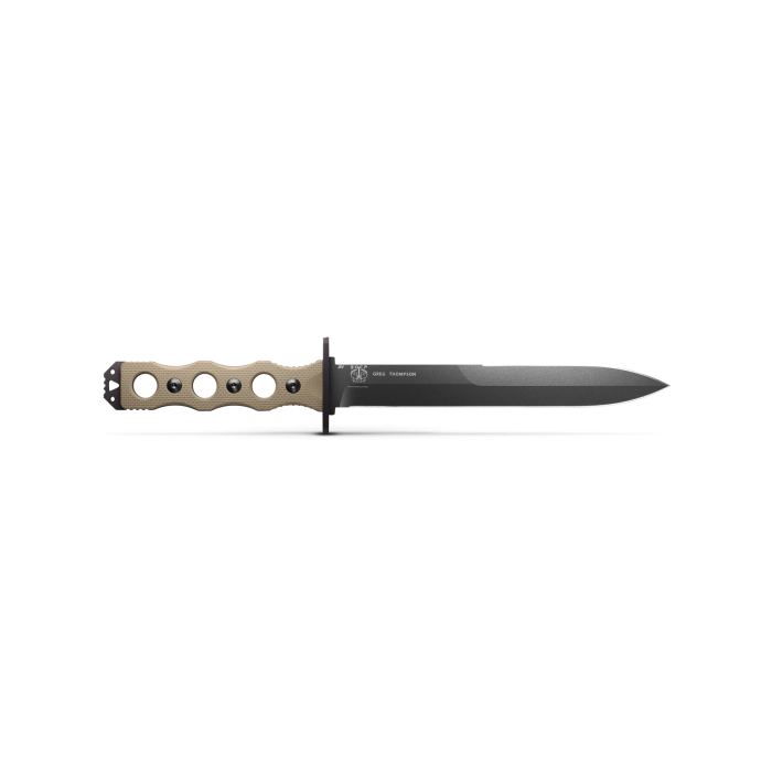 Benchmade 185BK-1 SOCP Fixed Blade 7.11in CPM-3V Double Edge Dagger Cobalt Black Steel Blade