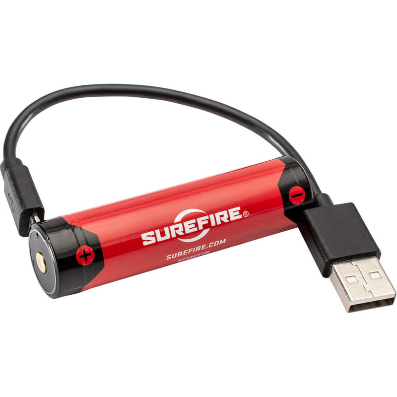 Surefire SF18650B Micro-USB Rechargeable 18650 Battery 3.6V 3500mAh