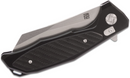 ArtisanCutlery Megahawk Flipper Knife 3.62" Stonewashed D2 Wharncliffe Blade, Black Aluminum Handles with Black G10 Inlays - 1809P-BBK