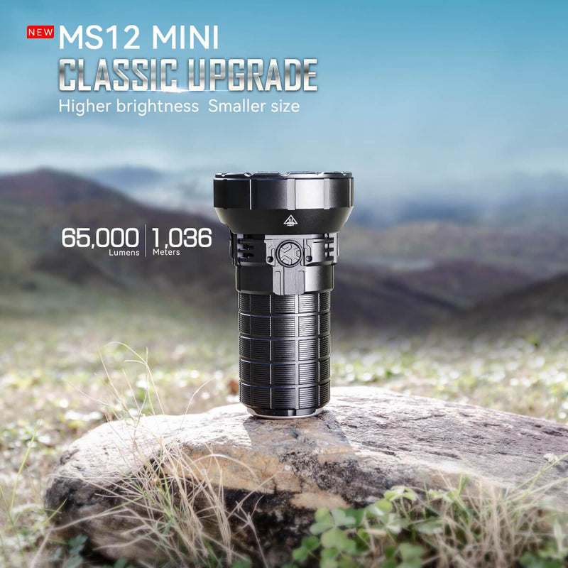 Imalent MS12 Mini 65000 Lumen High Powered Rechargeable Flashlight 12 x CREE XHP70 Gen2 LED