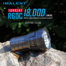 Imalent R60C 18000 Lumen Magnetically Rechargeable Search Flashlight 6 * American LEDs 3 * 21700 Batteries