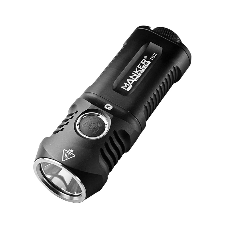 Manker Light T02 1500 Lumen Flashlight CREE XHP35 LED - Neutral White (Use: 2x AA or 14500 Battery)