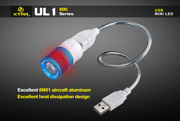 XTAR UL1 CREE XP-E R3 LED 130 Lumen USB Powered LED Light