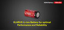 Klarus RCR123 - 16340 700mAh Rechargeable Battery