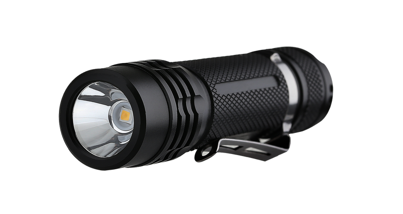 Folomov 18650S Black 900 Lumen Flashlight Nichia 219D LED 1 * 18650 Battery