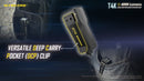 Nitecore T4K 4000 Lumen Keychain Type-C Rechargeable Flashlight Digital OLED Display