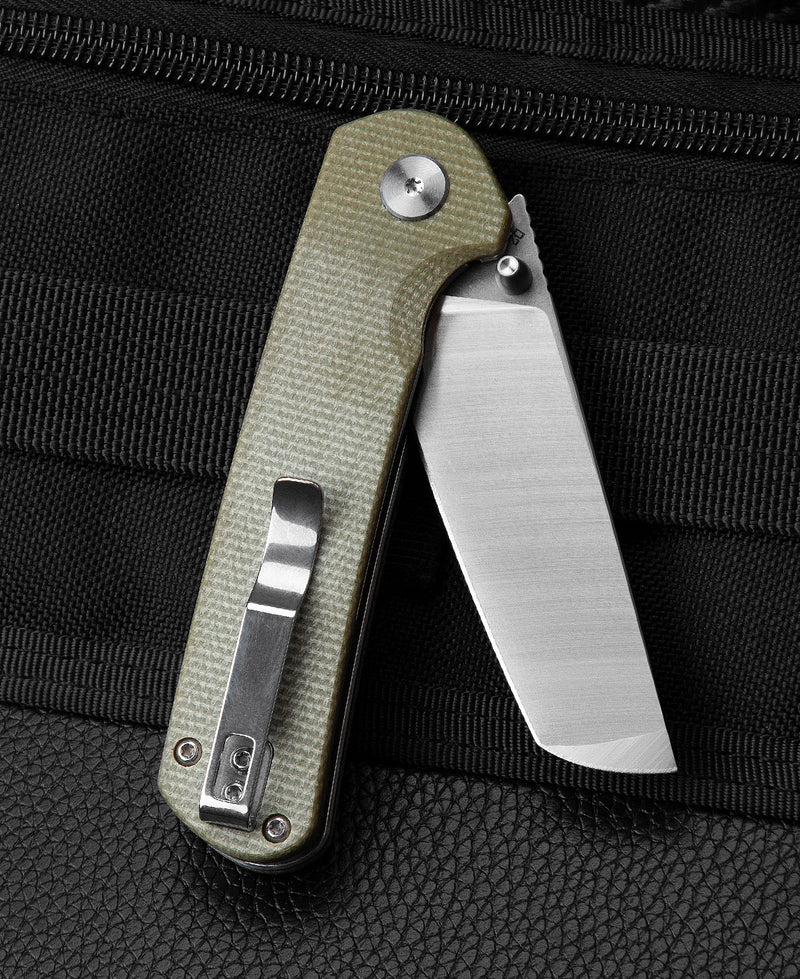 Bestech Knives Sledgehammer Folding Knife 2.99 D2 Stainless Steel Blade Micarta Handles - BG31D