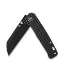 QSP Penguin Black Titanium Frag Handles 3.12in 154CM Black Steel Blade - QS130-OFRG
