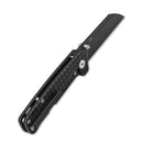 QSP Penguin Black Titanium Frag Handles 3.12in 154CM Black Steel Blade - QS130-OFRG