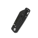 QSP Penguin Black Titanium Frag Handles 3.12in 154CM Black Steel Blade - QS130-OFRG