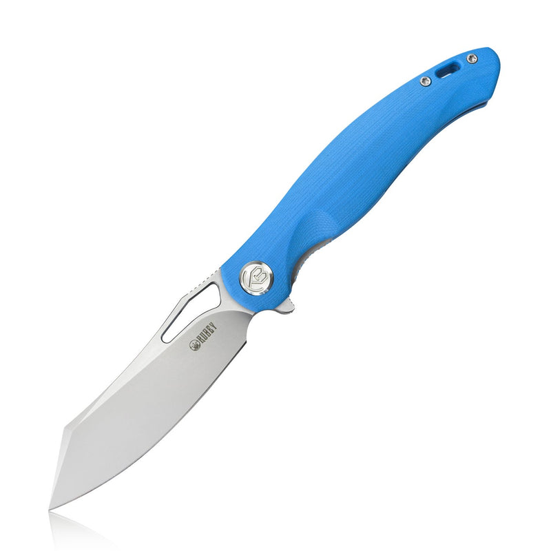 Kubey Knife Drake Liner Lock Folding Knife 3.7in AUS-10 Steel Blade G10 Handles - KB239D