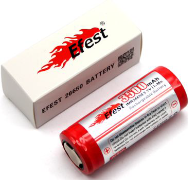Efest IMR 26650 3500 mAh Battery with Flat Top