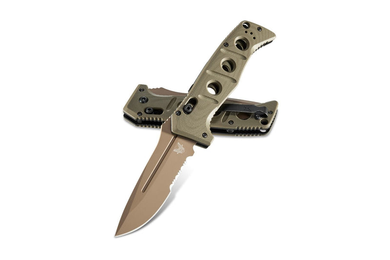 Benchmade 2750SFE-2 Adamas Automatic Folding Knife 3.78in Flat Earth CruWear Steel Blade