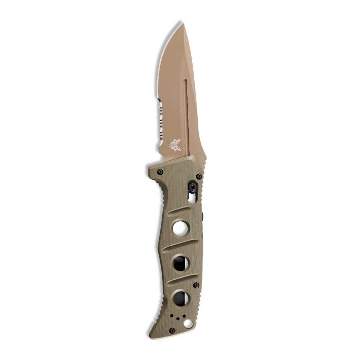 Benchmade 2750SFE-2 Adamas Automatic Folding Knife 3.78in Flat Earth CruWear Steel Blade