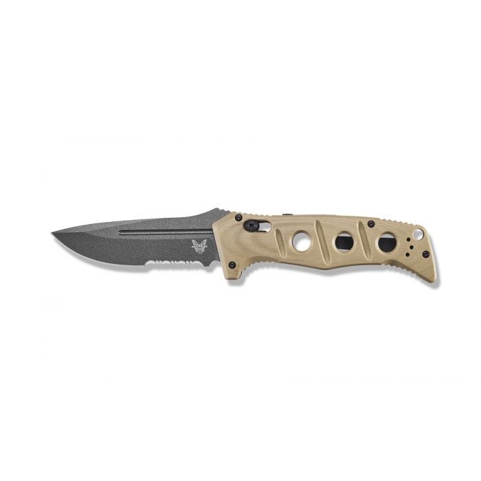 Benchmade 2750SGY-3 Adamas Automatic Folding Knife 3.78in Grey CruWear Steel Blade