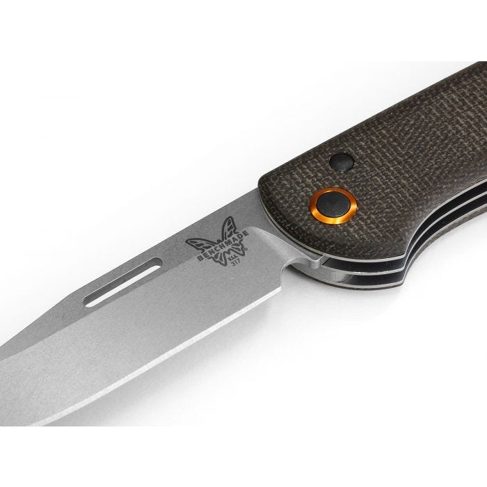 Benchmade 317-1 Weekender Multi-Bladed Pocket Knife Clip-Point S30V Steel Blade Micarta Handles