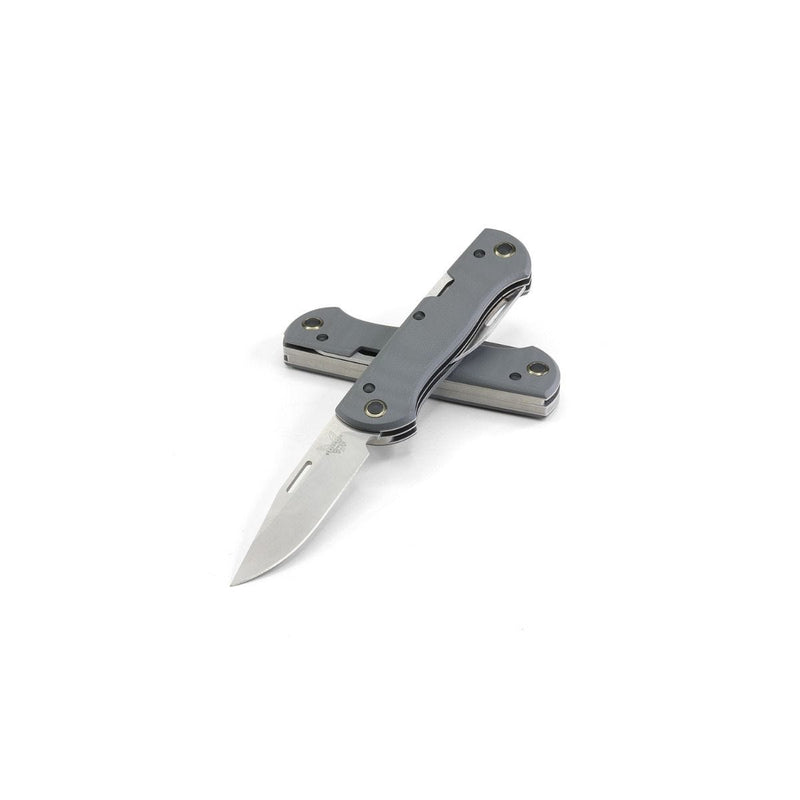 Benchmade 317 Weekender Multi-Bladed Pocket Knife Clip-Point S30V Steel Blade Gray G10 Handles
