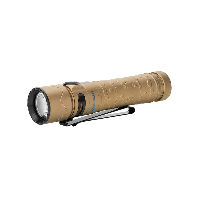 most powerful olight flashlight Olight Titanium Warrior Mini 2 Earth Element 1,750 Lumen Rechargeable