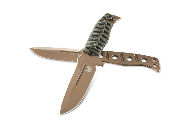 Benchmade 375FE-1 Adamas Fixed Blade Knife 4.2in Flat Earth CruWear Steel Blade