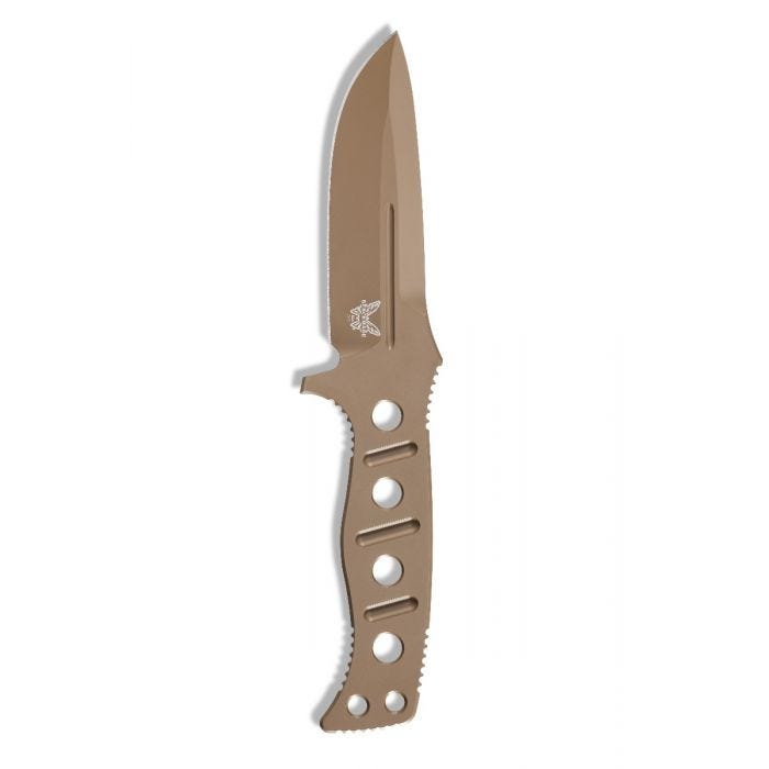 Benchmade 375FE-1 Adamas Fixed Blade Knife 4.2in Flat Earth CruWear Steel Blade
