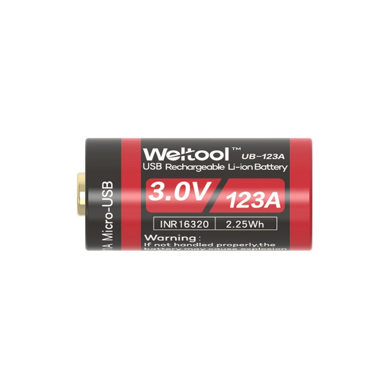 Weltool UB-123A 3.0V USB Rechargeable Li-ion Battery