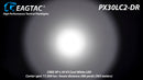 Eagtac PX30LC2DR 1160 Lumen & 600 Lumen 1 x 18650 CREE XP-L Hi LED Flashlight