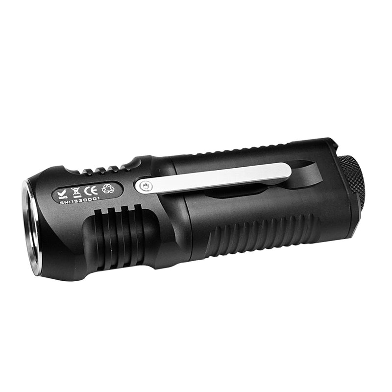 Manker Light T02 1500 Lumen Flashlight CREE XHP35 LED - Neutral White (Use: 2x AA or 14500 Battery)