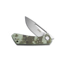 Kubey Knife KU331I Thalia Front Flipper EDC Folding Knife 3.27in D2 Steel Blade Camo G10 Handles
