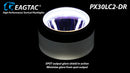 Eagtac PX30LC2DR 1160 Lumen & 600 Lumen 1 x 18650 CREE XP-L Hi LED Flashlight