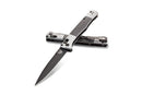 Benchmade 4170BK Automatic AutoFact Stiletto Folding Knife 3.95in DLC Coated S90v Steel Blade