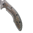 CRKT 5460 Fossil (Small) Flavio Ikoma Designed Folding Knife (3.41 Inch Blade)