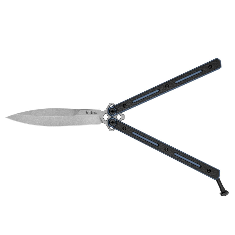 KERSHAW Tumbler Stonewash Black Carbon Fiber G10 Knife