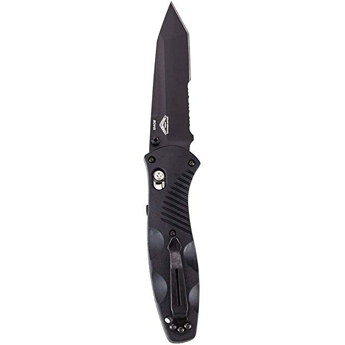 Benchmade 583SBK Barrage Tanto Assisted Opening Folding Knife - Black / Combo