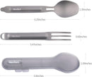 Nextool Outdoor Titanium Cutlery Set / Fork and Spoon Combo