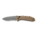 Benchmade 5700SGY-1 Presidio Automatic Folding Knife 3.72in Grey M4 Steel Serrated Blade
