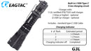 EagTac G3L 3200 lumen USB-C Rechargeable Flashlight 1 x 18650 Battery CREE XHP 70.2 LED