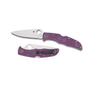 Spyderco Endura 4 Folding Knife Purple FRN Handle 3.75in VG-10 Steel Blade - C10FPPR