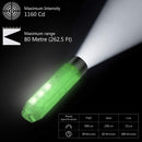 RovyVon Aurora A5x Micro-USB Rechargeable Glow In The Dark Keychain Flashlight