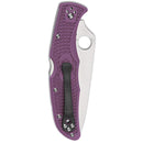 Spyderco Endura 4 Folding Knife Purple FRN Handle 3.75in VG-10 Steel Blade - C10FPPR