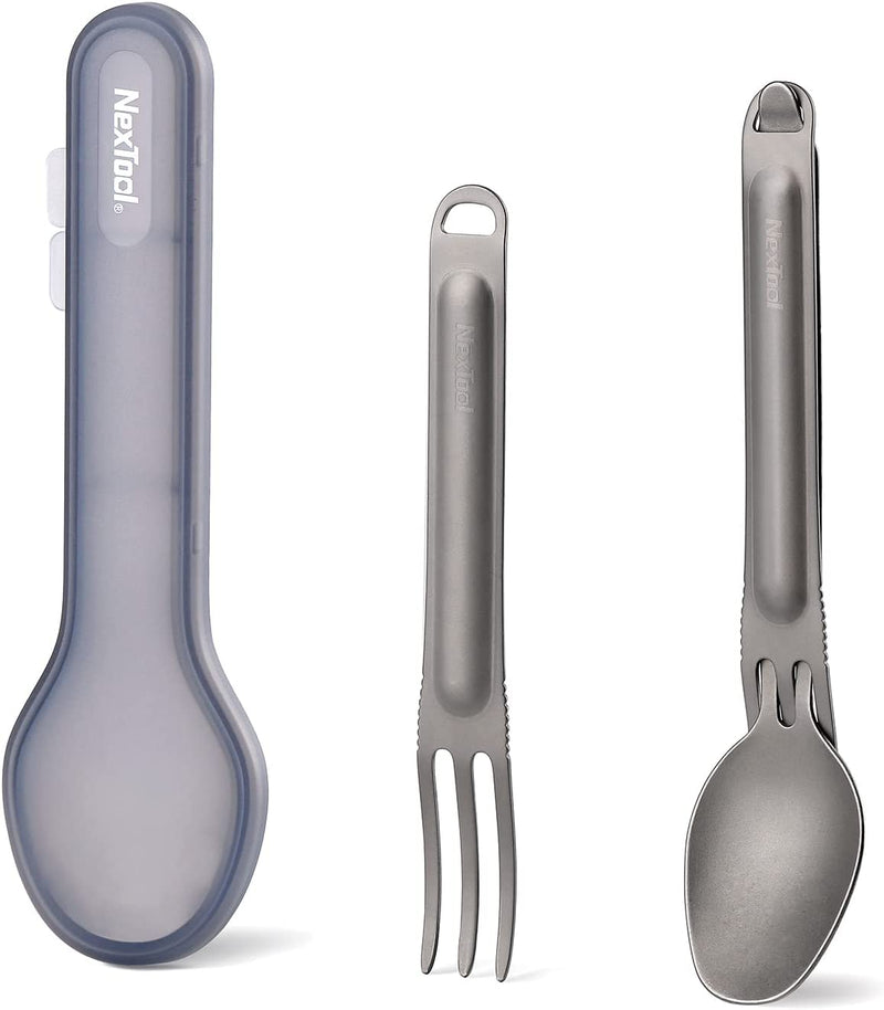 Nextool Outdoor Titanium Cutlery Set / Fork and Spoon Combo