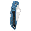 Spyderco Delica 4 FFG Blue C11FPBL Folding Knife - Plain