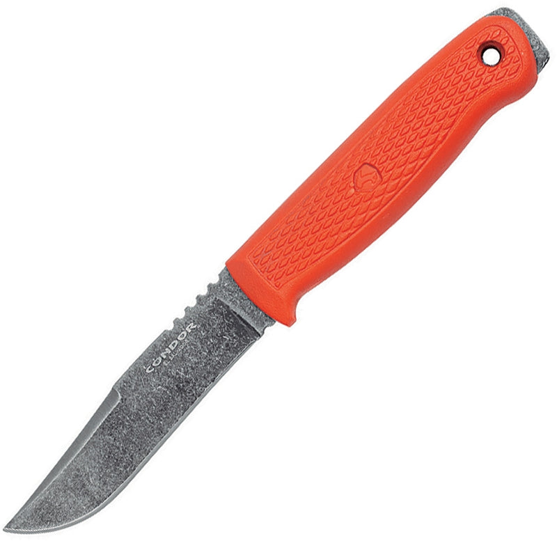 Condor Bushglider Knife 4.2 in 1095 High Carbon Steel Blade High Impact Polypropylene Handle