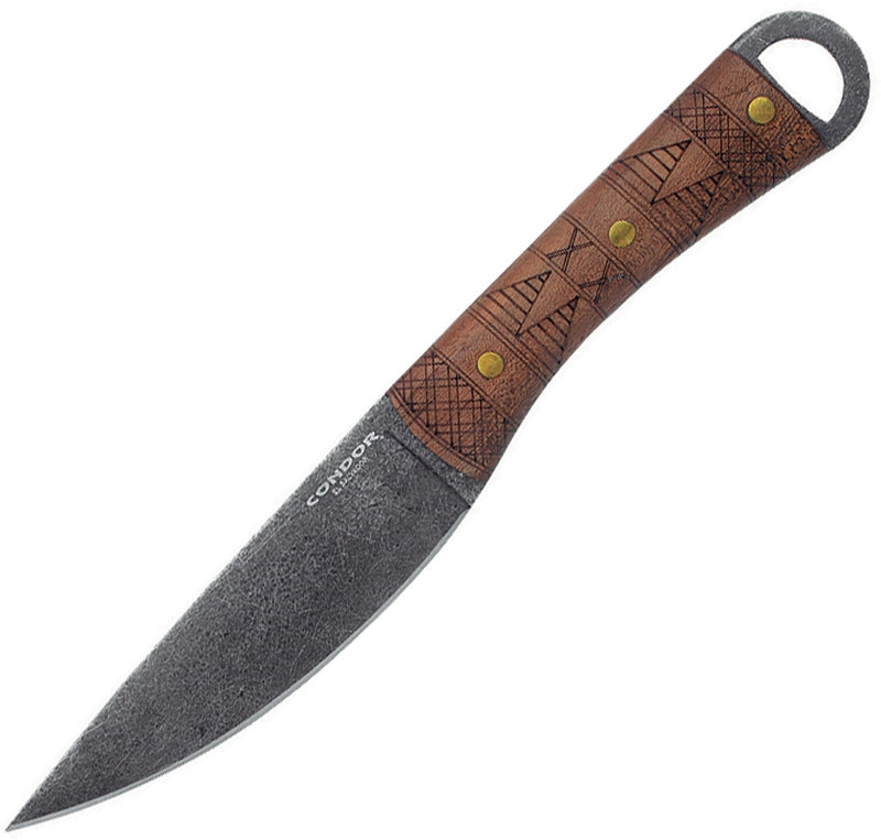 Condor Lost Roman Knife 4.9 in 1075 High Carbon Steel Blade Walnut Handle