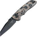 Hogue Deka 24267 ABLE Lock Folding Knife 3.25in Wharncliffe 20CV Steel Black Cerakote Blade Dark Earth G10 Handle