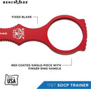 Benchmade 176T Trainer SOCP Tactical Knife Red 440c Steel