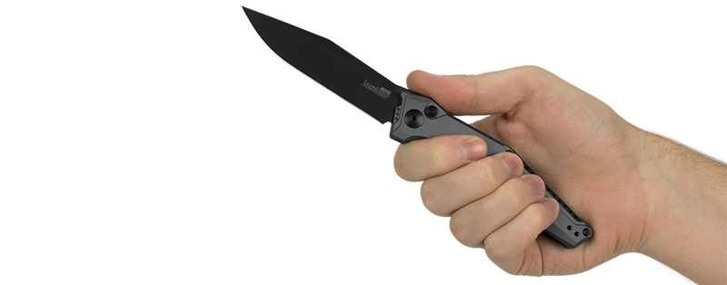 Kershaw Launch 7 7900GRYBLK Automatic Knife Gray Aluminum (3.75" DLC CPM 154)