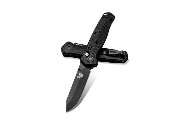 Benchmade 8551BK Mediator Automatic Folding Knife 3.3in Reverse Tanto Blade S90V Steel