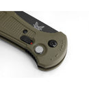 Benchmade 9070BK-1 Claymore Push-Button Folding Knife 3.6in CPM-D2 Steel Blade Grivory Handles